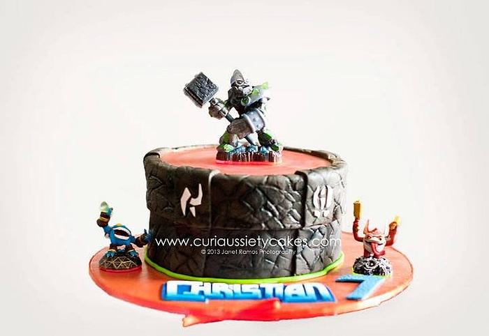Skylanders Light up Portal cake