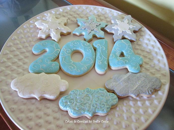 Happy 2014 cookies