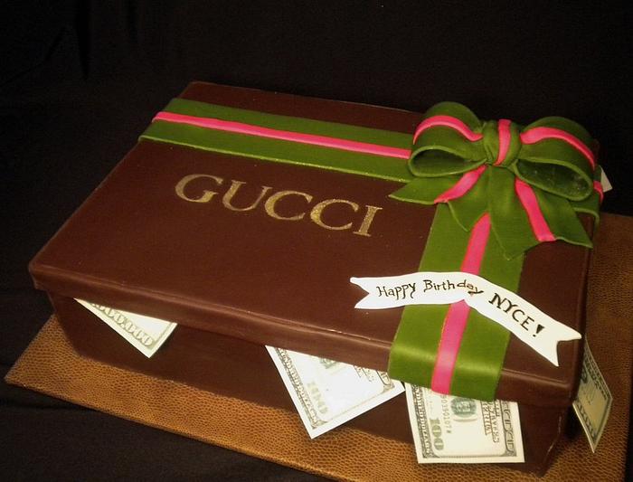 Gucci Gift Box Cake with Ciroc Vodka 