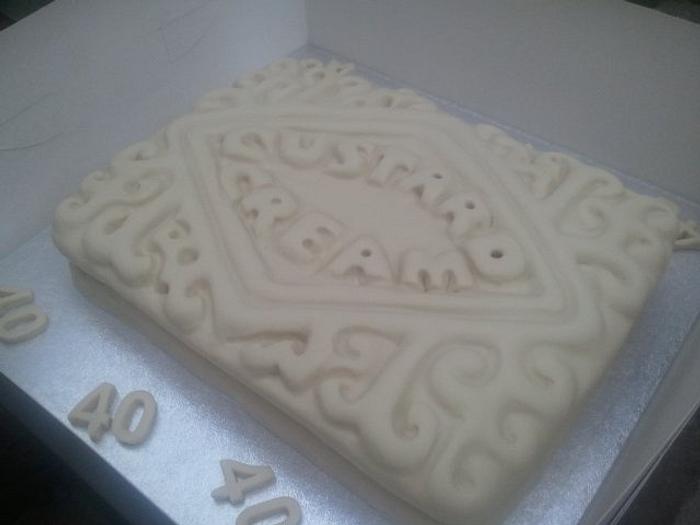 Custard cream cake