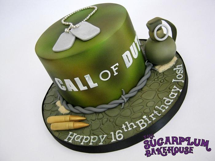 Call Of Duty 16th Birthday Cake