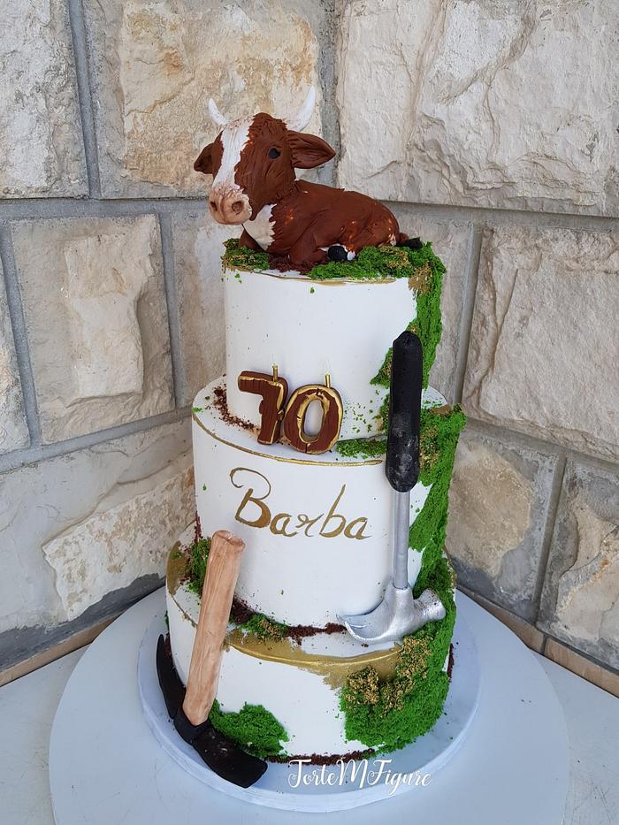 Farm bday cake