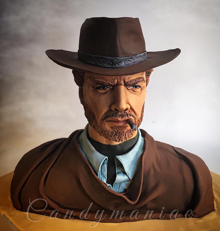 Clint Eastwood bust cake
