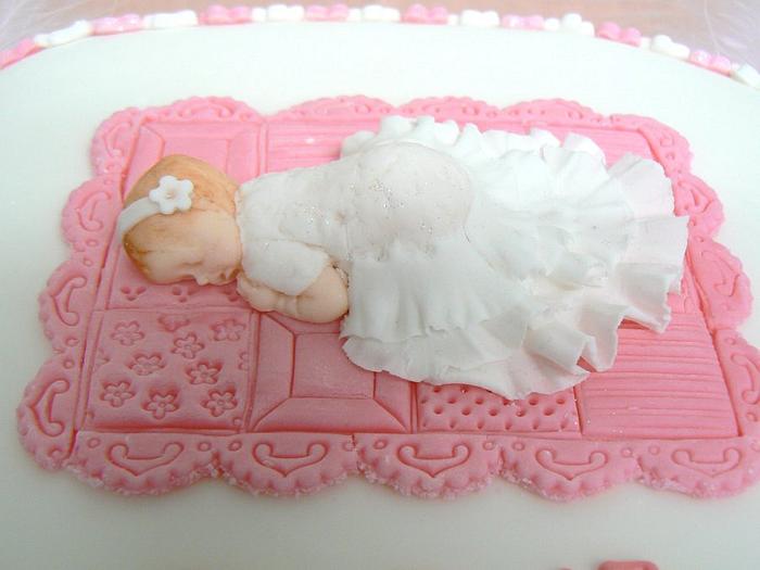 Lilly Rose Christening Cake