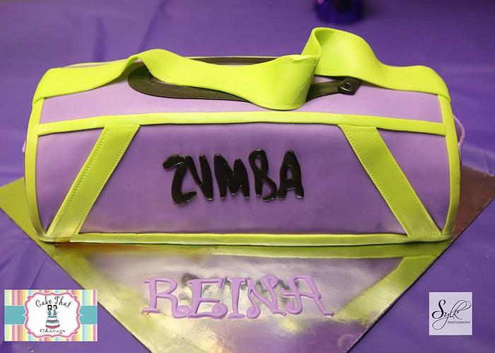 Zumba Gym Bag Cake