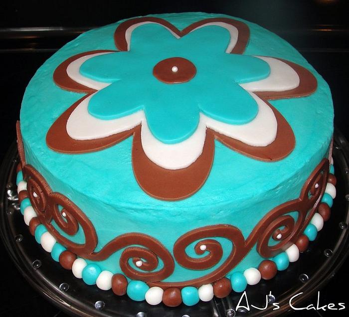 Swirl Flower Cake
