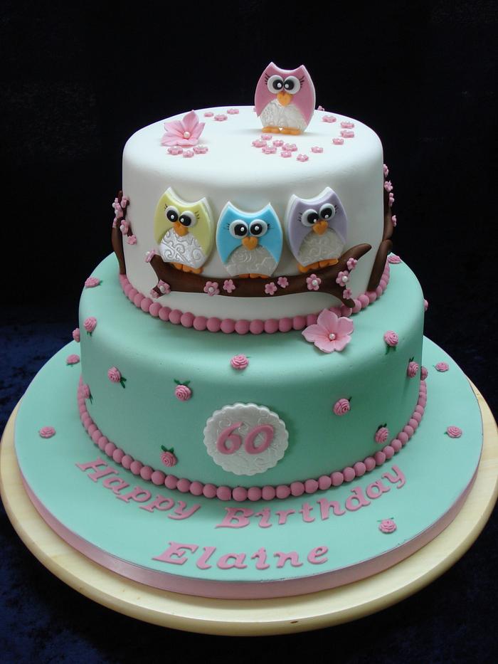 Twit Twoo Owl Cake