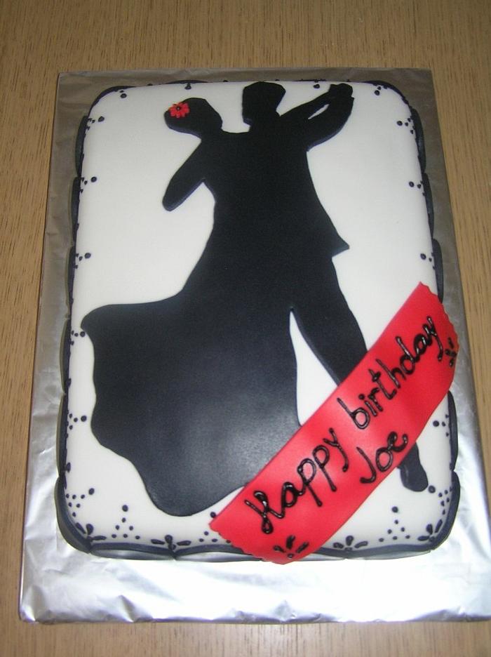 Dancing Silhouette Cake