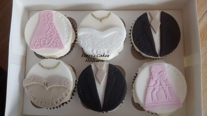 Wedding theme cupcakes x