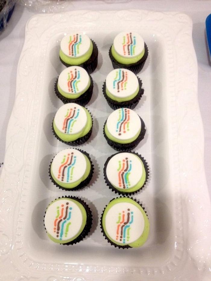 Water for People Logo Cupcakes