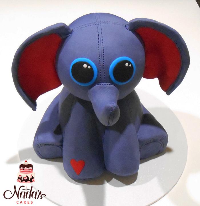 3D Toy Elephant Cake