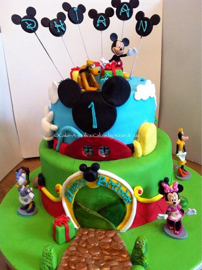 Mickey Mouse Clubhouse birthday cake