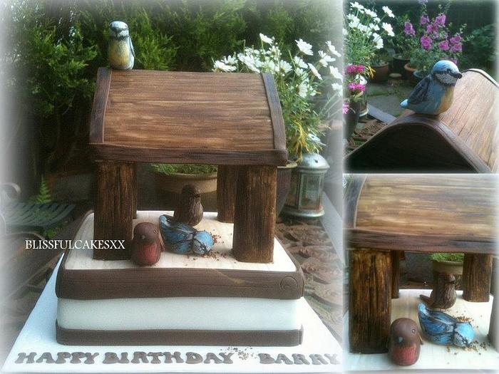 bird table cake