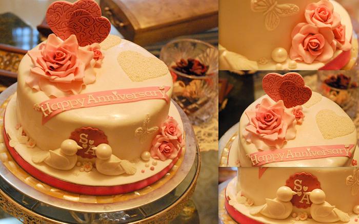 Cake for Love Birds;)