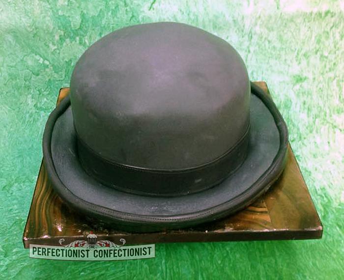 Bowler Hat Birthday Cake 