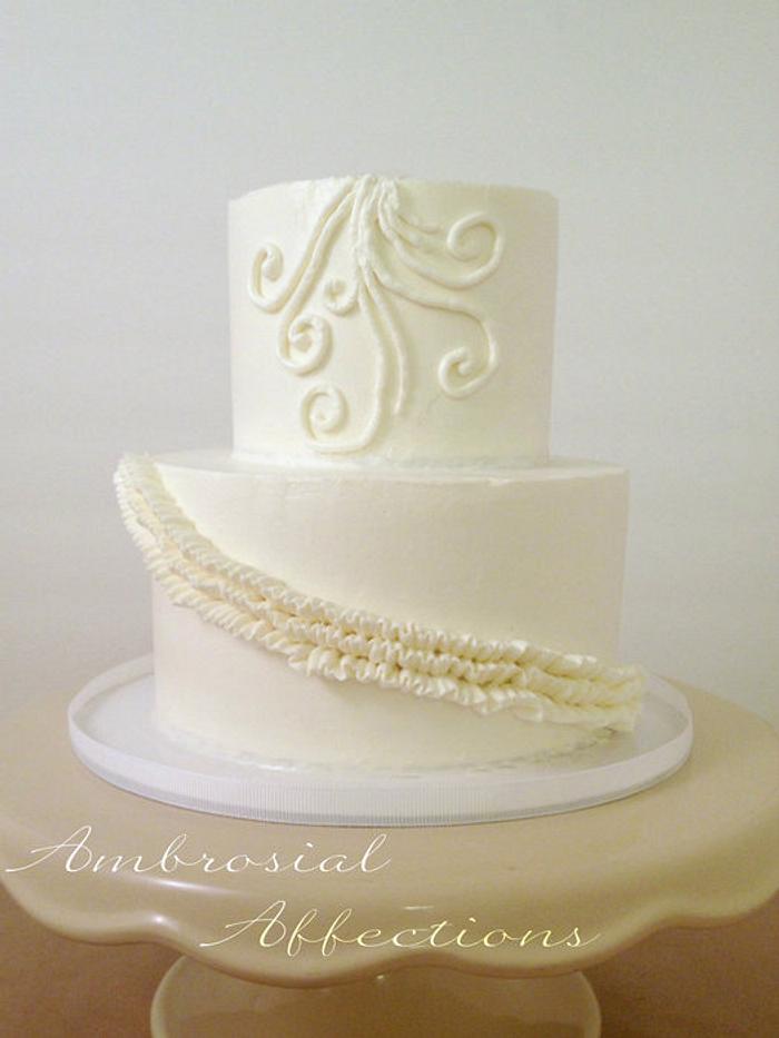 White-On-White Cake