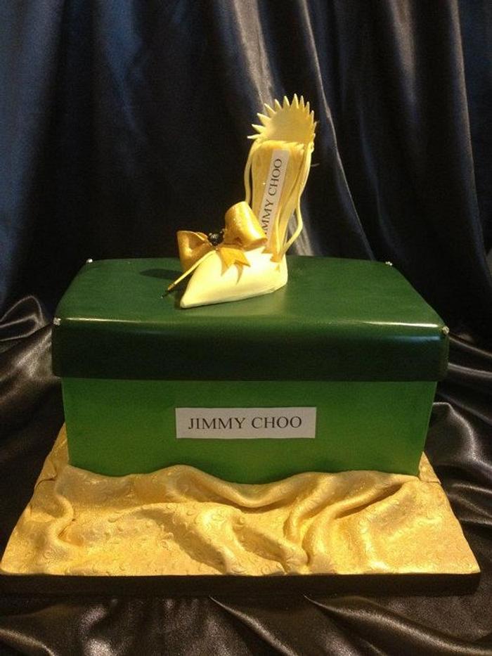 Jimmy Choo sugar shoe cake