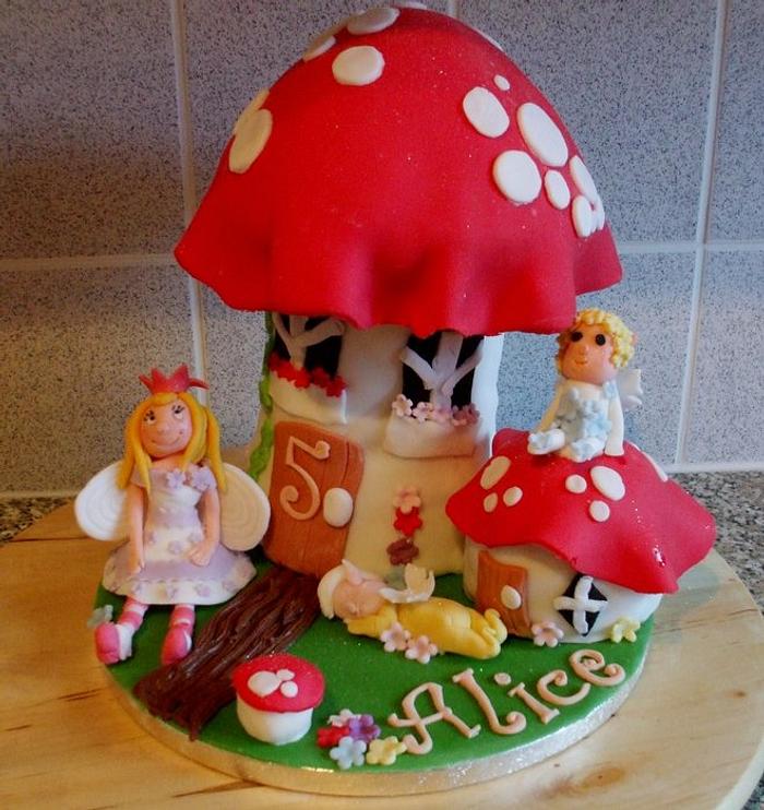 Fairy Village Cake