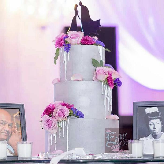 Ganached wedding Cake 