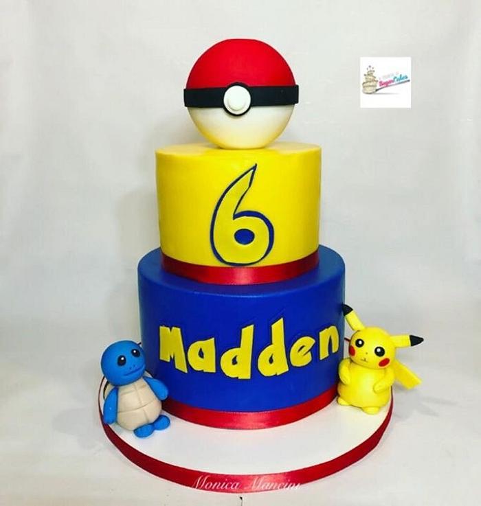 Pokémon themed cake 