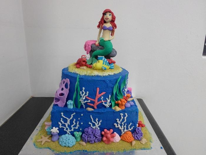 Little Mermaid cake