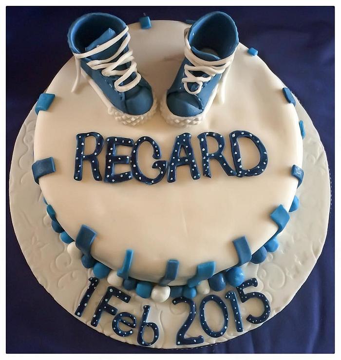 Sneaker Christening Cake