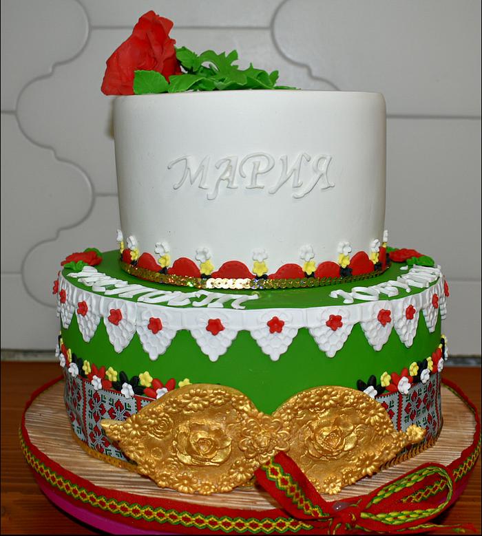 Folklore theme cake
