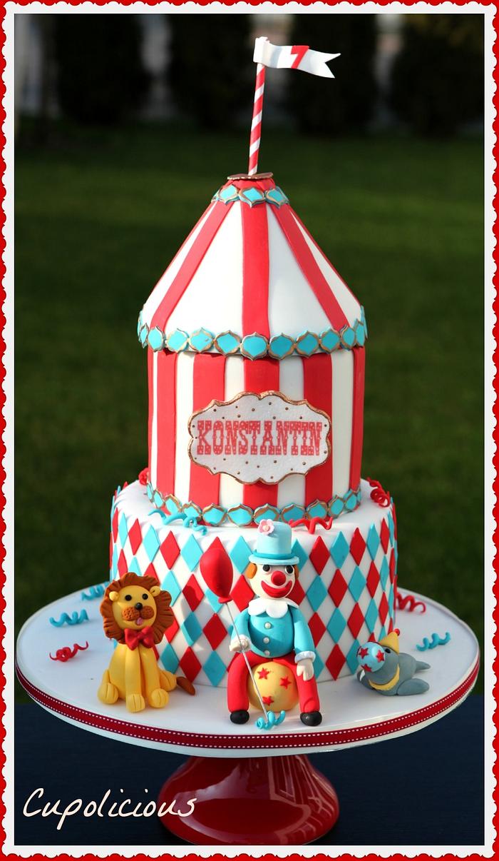 Circus theme cake...