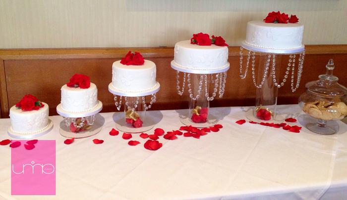 5 tier Wedding Cake