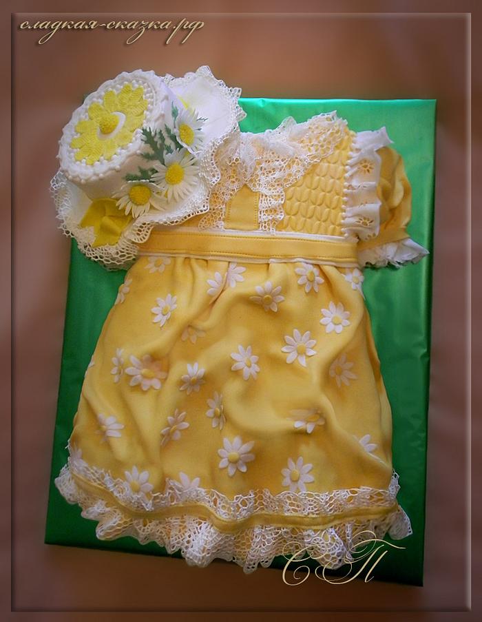 Cake "baby dress"