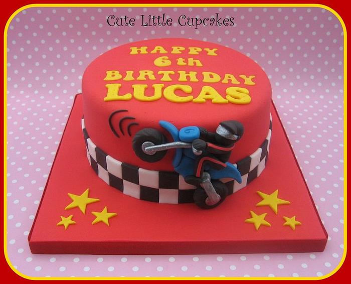Motorbike Birthday Cake