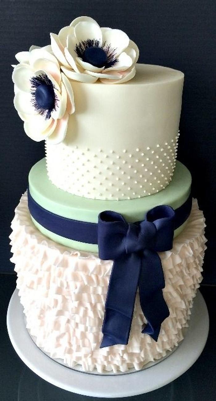 Wedding Cake - love the texture and colour!