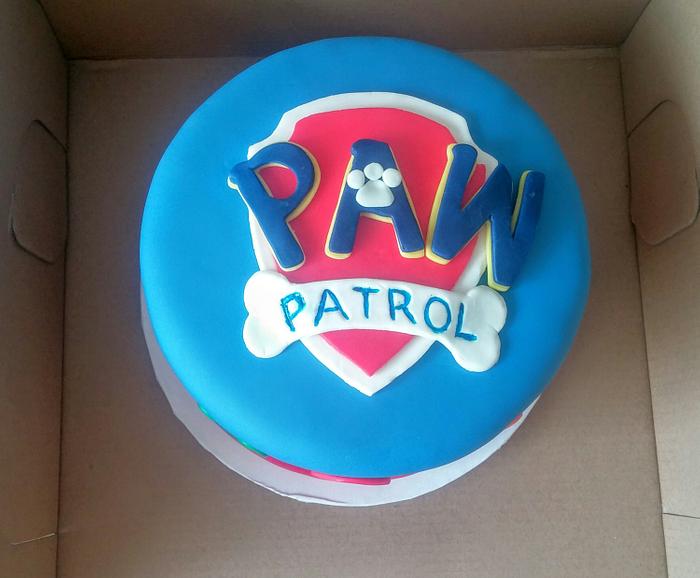 Paw Patrol cake and cupcakes