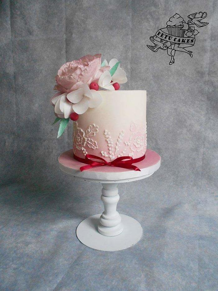 Pink, flowers and royal icing