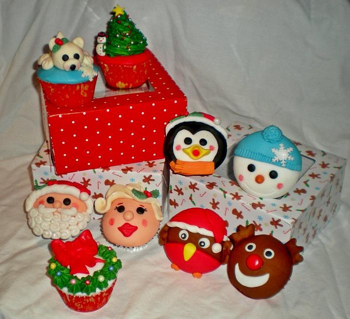 christmas cupcakes 
