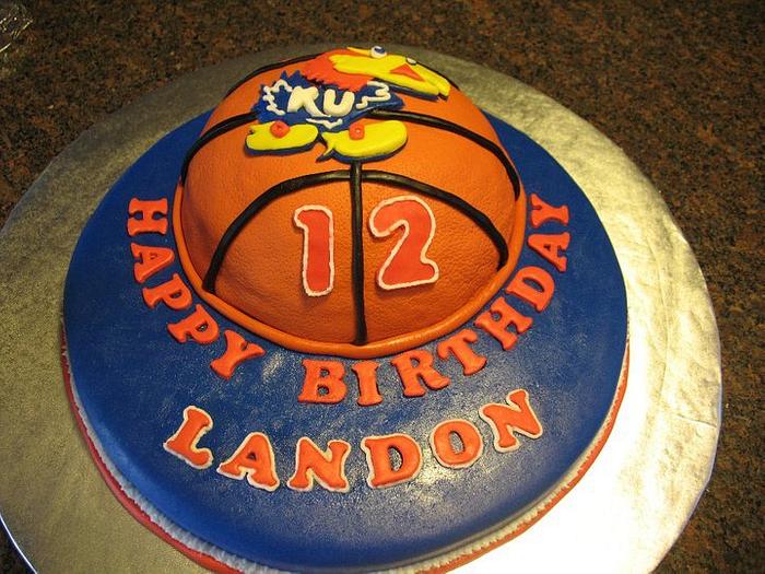 KU Basketball Cake