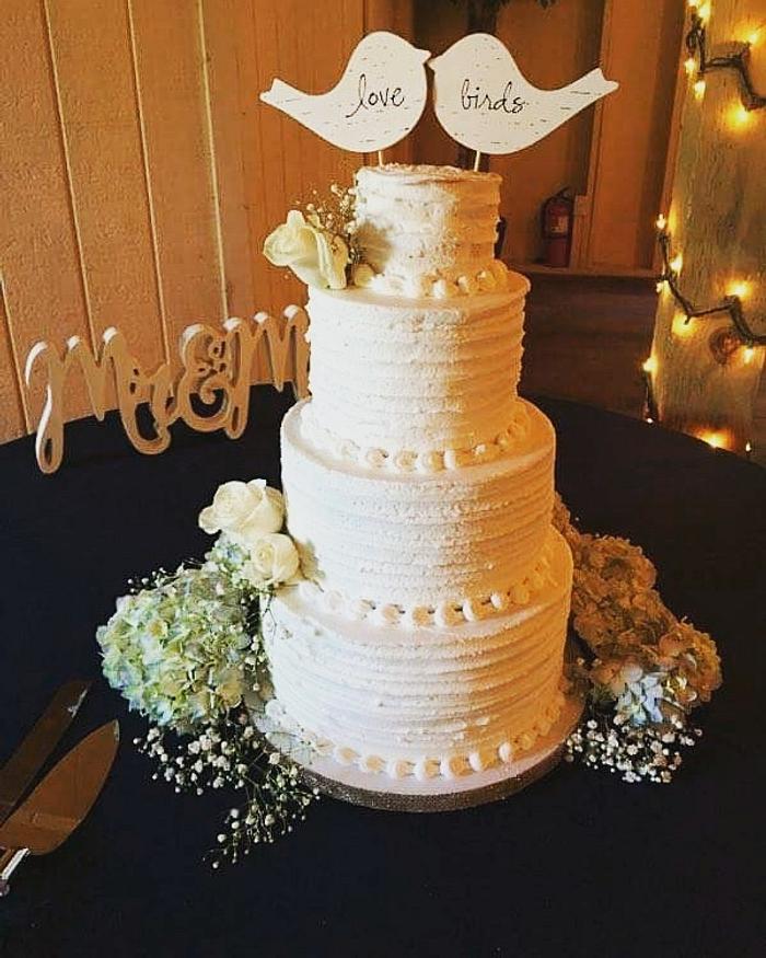 Simply Rustic Wedding Cake