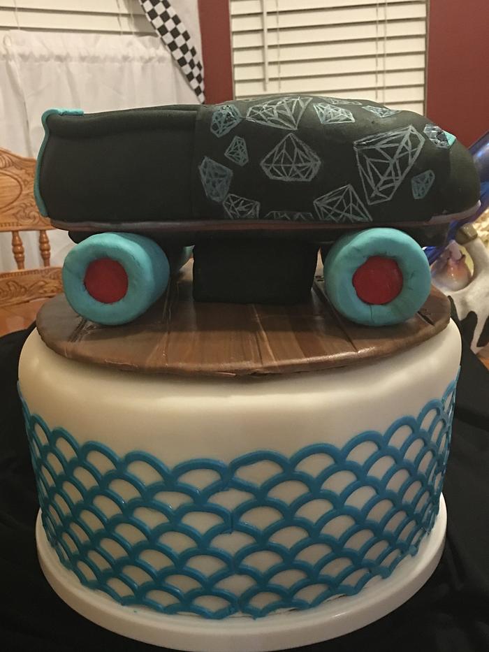 Rollerskate Cake