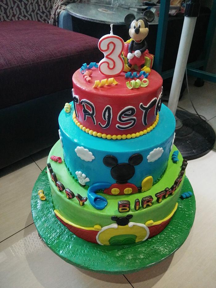 mickey mouse themed cake