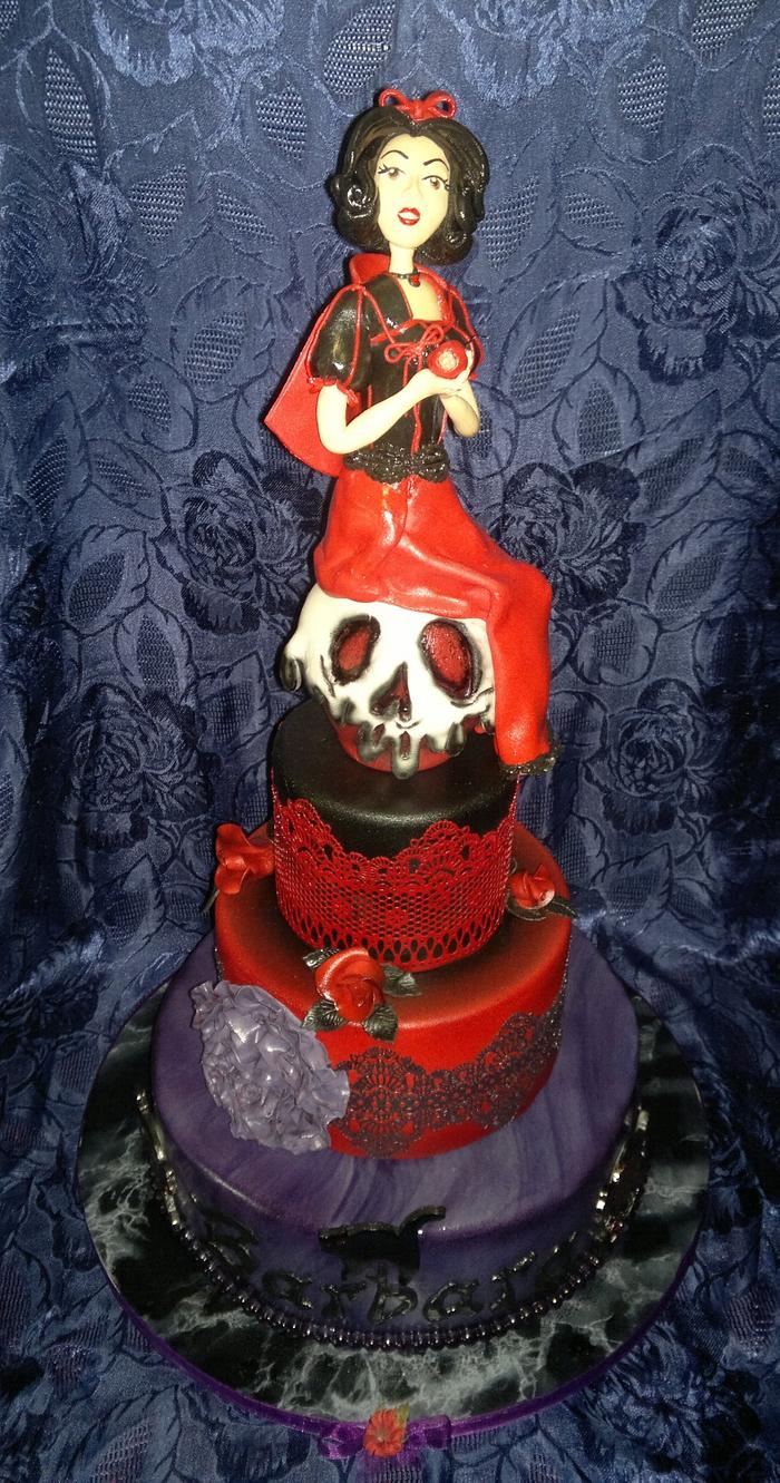  Gothic Snow White cake
