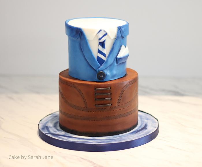 Suit and Dress Shoe Cake