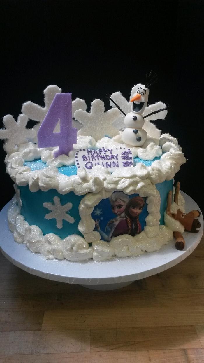 frozen cake birthday