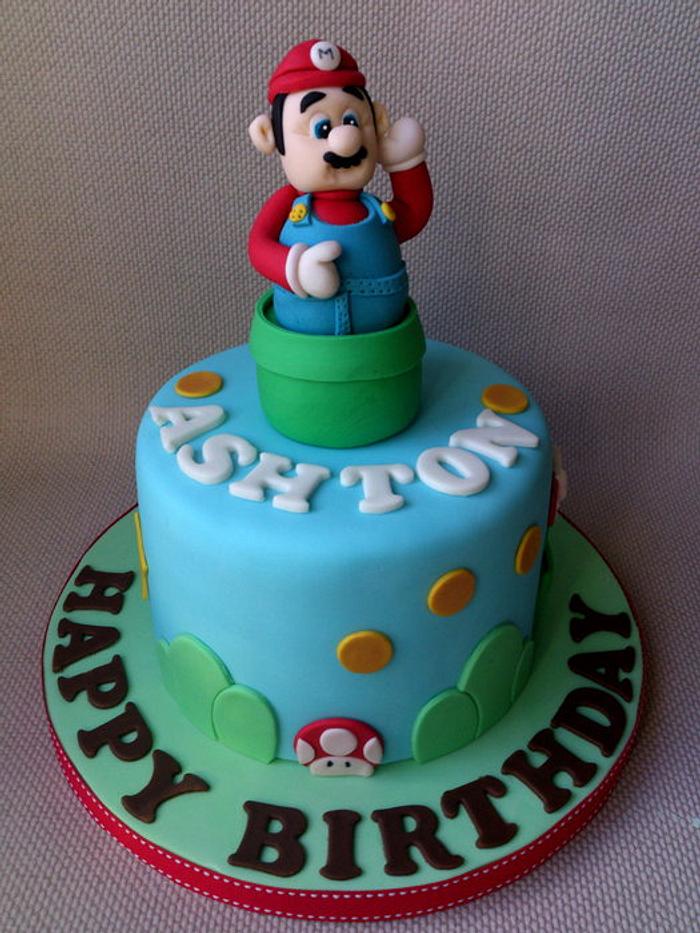 Super Mario Themed Cake