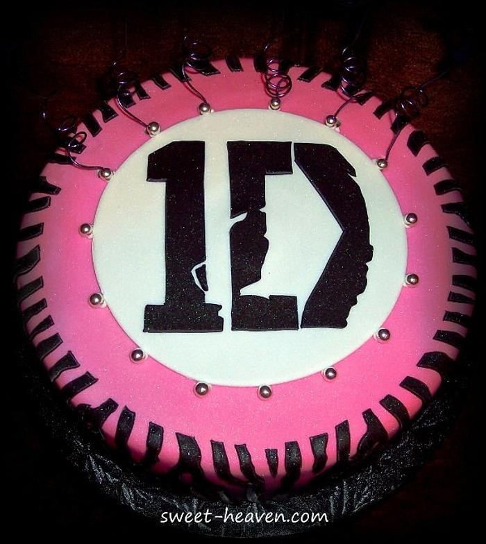 1 Direction Zebra Cake