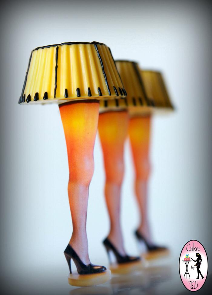 Christmas Story - leg lamp cake-pops