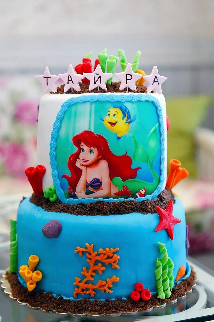 The little mermaid cake
