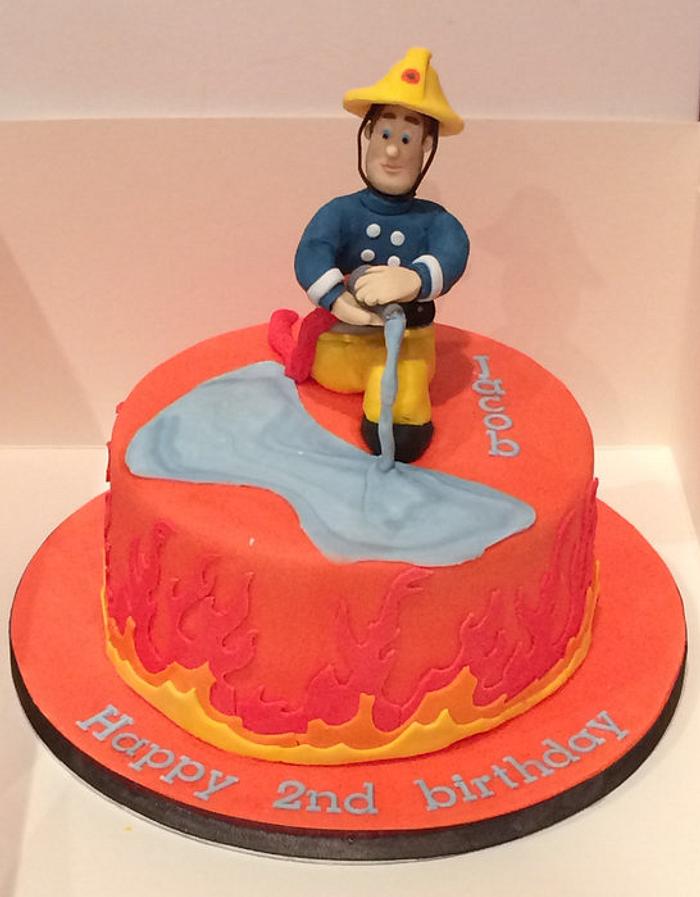 Fireman Sam 2nd Birthday Cake