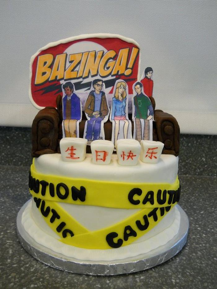 Big Bang Theory birthday cake