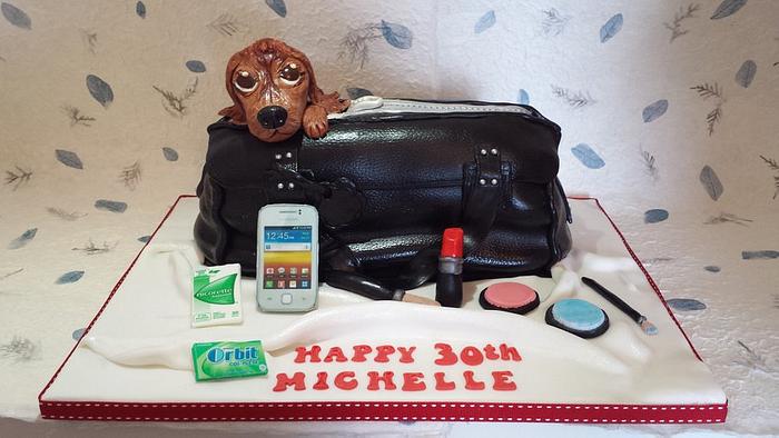 Dog and handbag cake :)