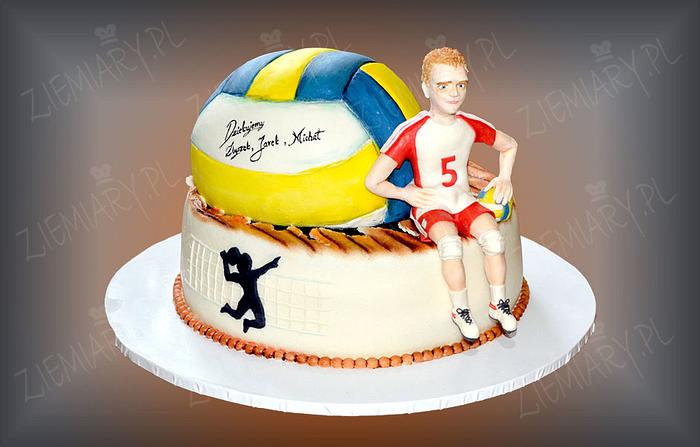 cake for volleyball player